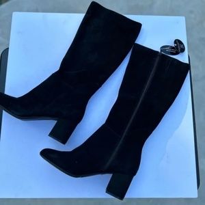 INC International Concepts Women's Radella Boot in Black Suede